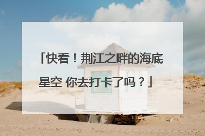 快看！荆江之畔的海底星空 你去打卡了吗？