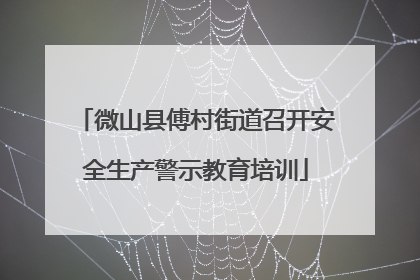 微山县傅村街道召开安全生产警示教育培训