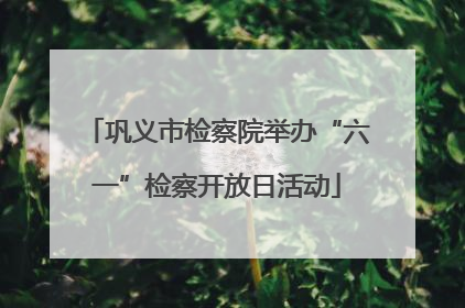巩义市检察院举办“六一”检察开放日活动