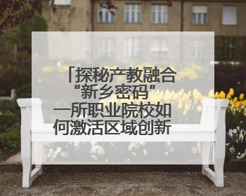 探秘产教融合“新乡密码” 一所职业院校如何激活区域创新DNA