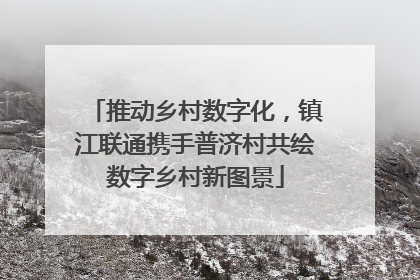推动乡村数字化，镇江联通携手普济村共绘数字乡村新图景