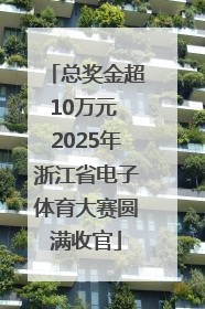 总奖金超10万元 2025年浙江省电子体育大赛圆满收官