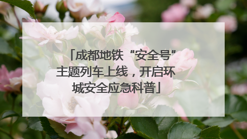 成都地铁“安全号”主题列车上线，开启环城安全应急科普