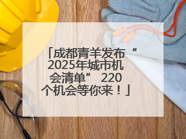 成都青羊发布“2025年城市机会清单” 220个机会等你来！