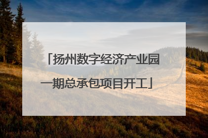 扬州数字经济产业园一期总承包项目开工