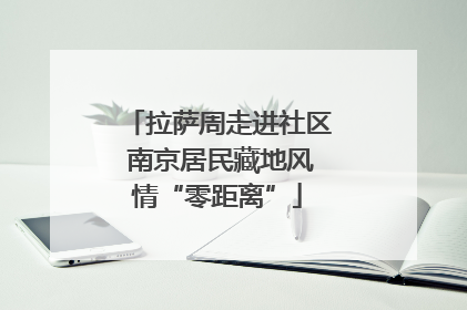 拉萨周走进社区 南京居民藏地风情“零距离”