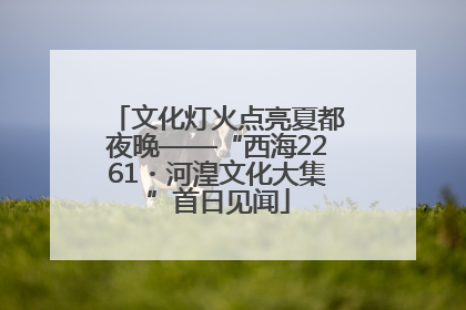 文化灯火点亮夏都夜晚——“西海2261・河湟文化大集”首日见闻