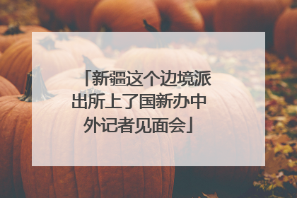 新疆这个边境派出所上了国新办中外记者见面会