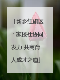 新乡红旗区：家校社协同发力 共商育人成才之道