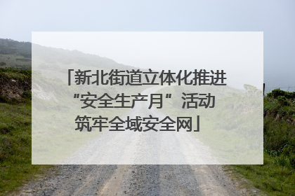 新北街道立体化推进“安全生产月”活动 筑牢全域安全网