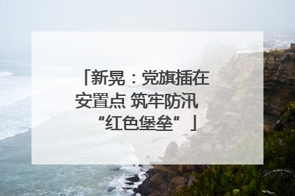 新晃：党旗插在安置点 筑牢防汛“红色堡垒”