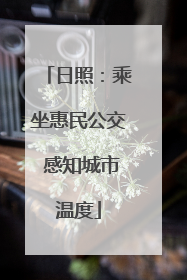 日照：乘坐惠民公交 感知城市温度