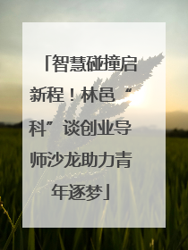 智慧碰撞启新程！林邑“科”谈创业导师沙龙助力青年逐梦