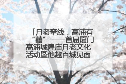 月老牵线，高浦有“囍”——首届厦门高浦城隍庙月老文化活动暨他趣百城见面会隆重举办