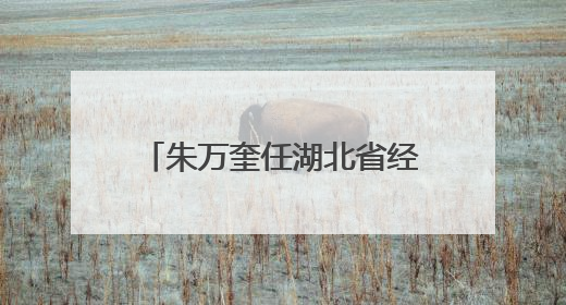 朱万奎任湖北省经济和信息化厅厅长
