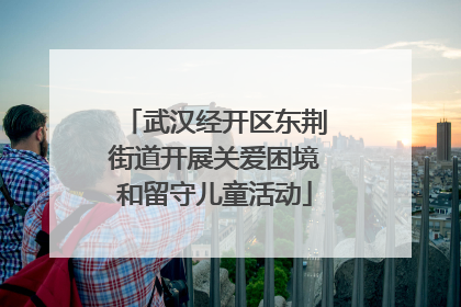 武汉经开区东荆街道开展关爱困境和留守儿童活动