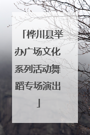 桦川县举办广场文化系列活动舞蹈专场演出