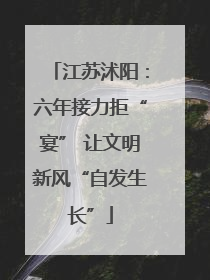 江苏沭阳：六年接力拒“宴” 让文明新风“自发生长”