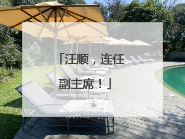 汪顺，连任副主席！
