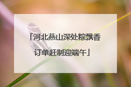 河北燕山深处粽飘香 订单赶制迎端午