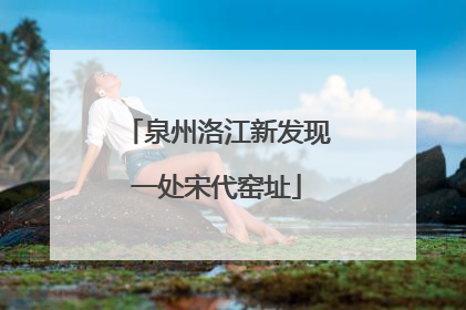 泉州洛江新发现一处宋代窑址