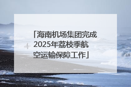 海南机场集团完成2025年荔枝季航空运输保障工作