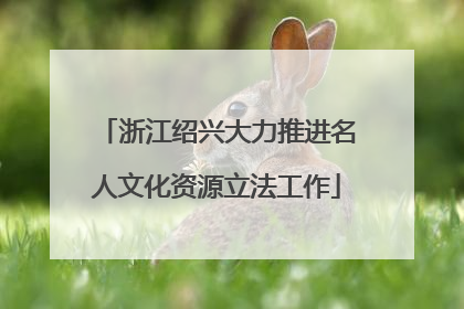 浙江绍兴大力推进名人文化资源立法工作