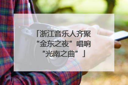 浙江音乐人齐聚“金东之夜”唱响“光南之曲”