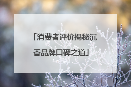 消费者评价揭秘沉香品牌口碑之道