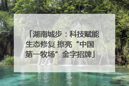 湖南城步：科技赋能生态修复 擦亮“中国第一牧场”金字招牌