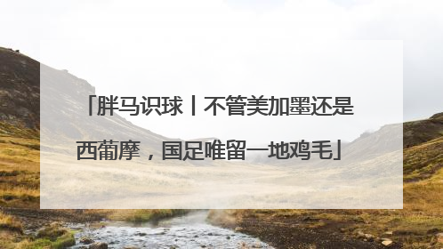 胖马识球丨不管美加墨还是西葡摩，国足唯留一地鸡毛
