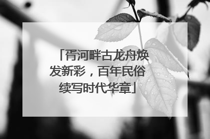 胥河畔古龙舟焕发新彩，百年民俗续写时代华章