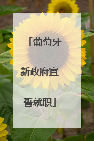 葡萄牙新政府宣誓就职