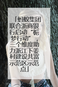 蚂蚁集团联合浙商银行启动“栀梦行动”，三个维度助力浙江下姜村建设共富示范区示范点