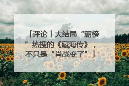 评论丨大结局“霸榜”热搜的《藏海传》，不只是“肖战变了”