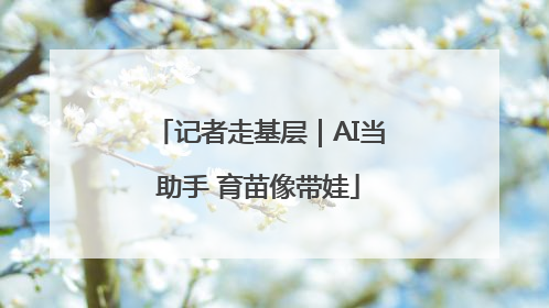记者走基层｜AI当助手 育苗像带娃