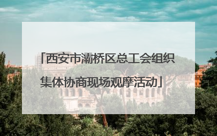 西安市灞桥区总工会组织集体协商现场观摩活动