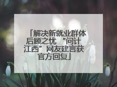 解决新就业群体后顾之忧 “问计江西”网友建言获官方回复