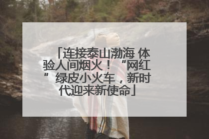 连接泰山渤海 体验人间烟火！“网红”绿皮小火车，新时代迎来新使命