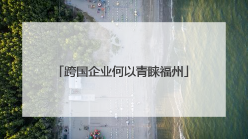 跨国企业何以青睐福州
