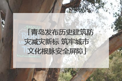 青岛发布历史建筑防灾减灾新标 筑牢城市文化根脉安全屏障