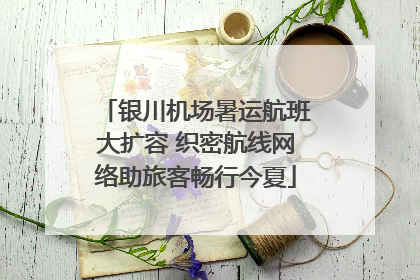 银川机场暑运航班大扩容 织密航线网络助旅客畅行今夏