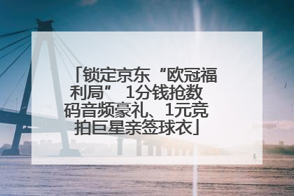 锁定京东“欧冠福利局” 1分钱抢数码音频豪礼、1元竞拍巨星亲签球衣