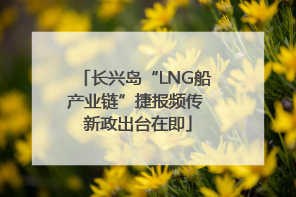 长兴岛“LNG船产业链”捷报频传 新政出台在即