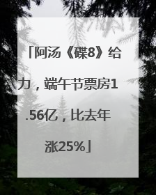 阿汤《碟8》给力，端午节票房1.56亿，比去年涨25%