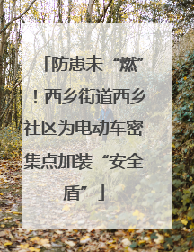 防患未“燃”！西乡街道西乡社区为电动车密集点加装“安全盾”