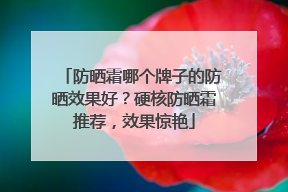 防晒霜哪个牌子的防晒效果好？硬核防晒霜推荐，效果惊艳
