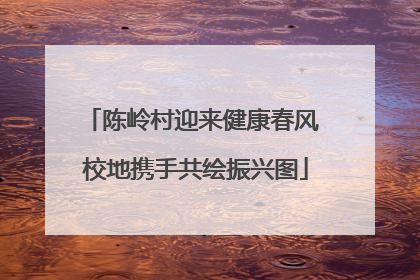 陈岭村迎来健康春风 校地携手共绘振兴图