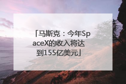 马斯克：今年SpaceX的收入将达到155亿美元