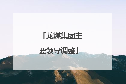 龙煤集团主要领导调整